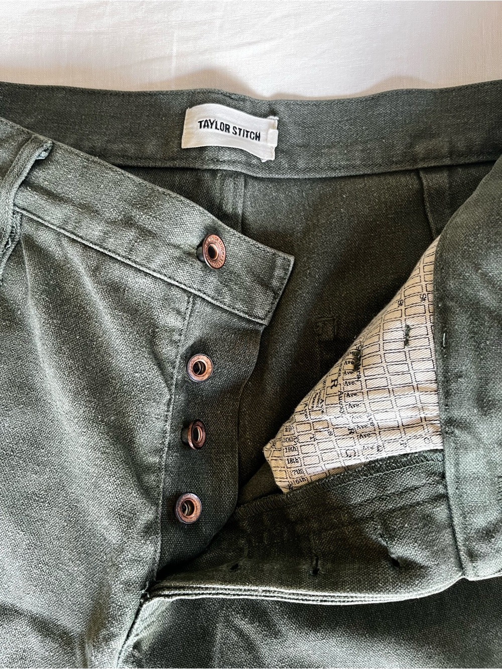 Taylor Stitch Men’s Green Carpenter Pant - Picture 5 of 5